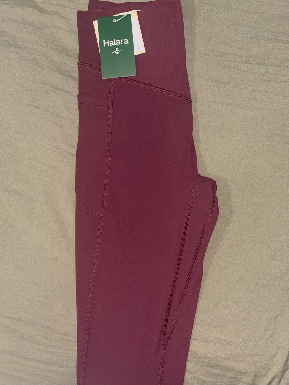 HALARA Women's Leggings in Deep Berry Plum
